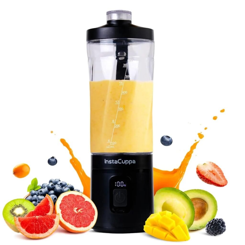 InstaCuppa Portable Blender Bottle Long